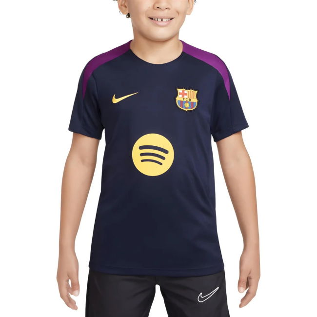 2025-2026 Barcelona Strike Training Shirt (Purple) - Kids (Lamine Yamal 10)