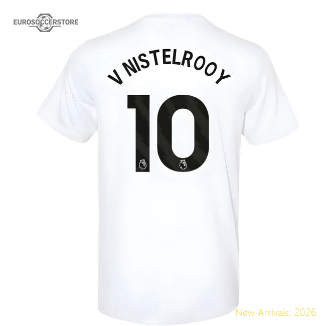 2023-2024 Premium Man Utd Training Tee White V Nistelrooy 10