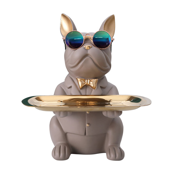 French Bulldog Decorella™ French Bulldog Statue Storage Tray Durable Dog Item