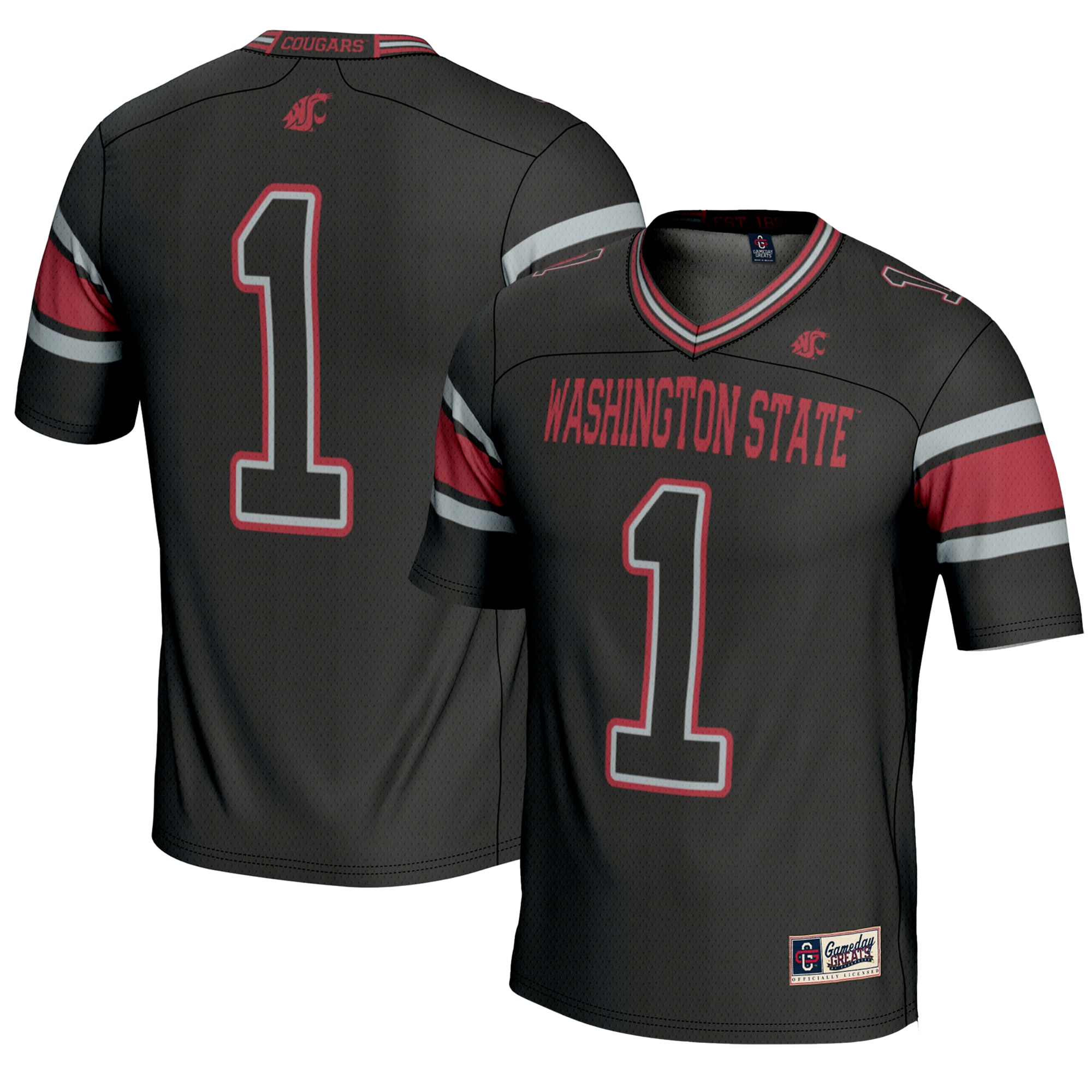 [NJP] Women's Washington State Cougars GameDay Greats Endzone Football Jersey - Black