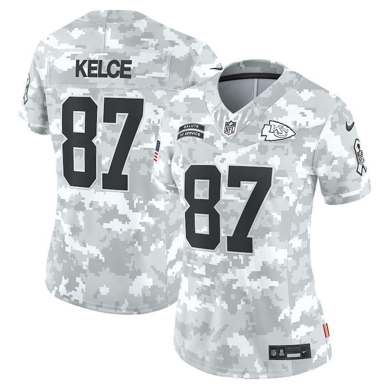 None Travis Kelce Kansas City Chiefs Powerhouse Team Game Jersey