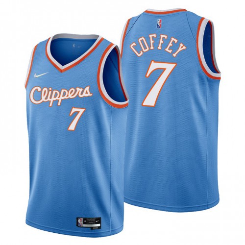 Blue LAC Angeles Clippers #7 Nike Retro Jersey Basketball Jersey