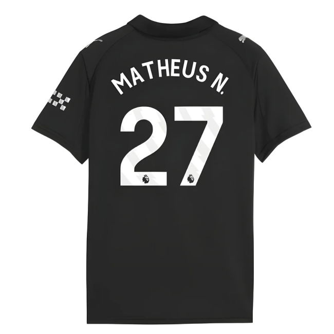 vintage 2025-2026 Man City Away Shirt (Kids) (Matheus N. 27)