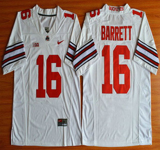 Men's Ohio St Buckeyes White 2015 breathable None #16 official Jersey