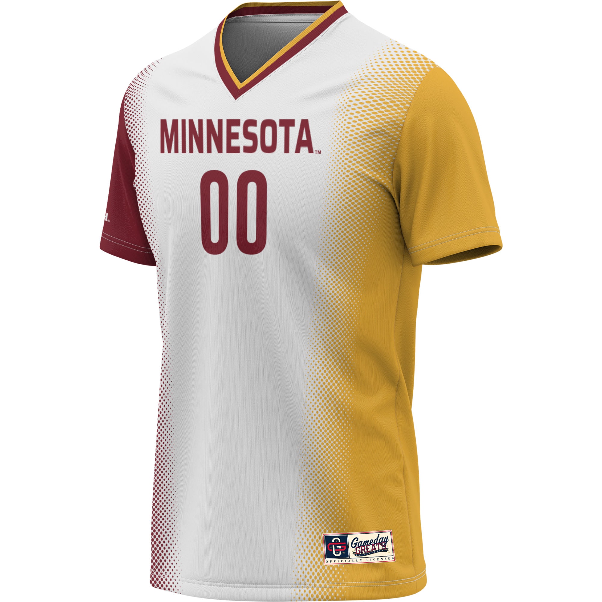 [JED] Minnesota Golden Gophers GameDay Greats Unisex Pick-A-Player NIL Lightweight Soccer Jersey - White