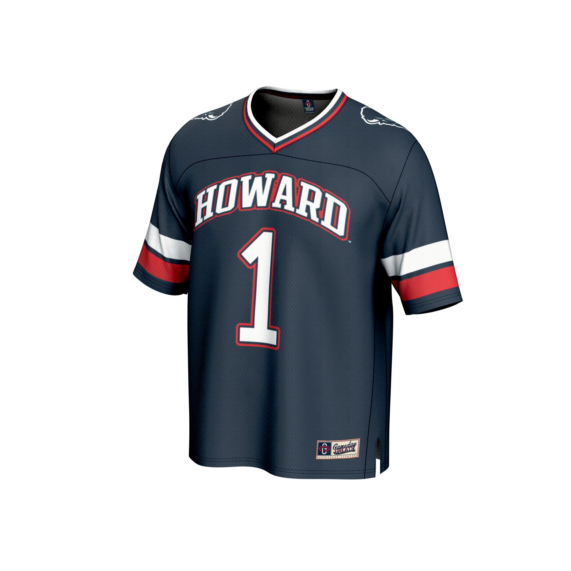 [NJP] Howard Bison GameDay Greats Youth Collegiate Football Fashion Jersey - Navy