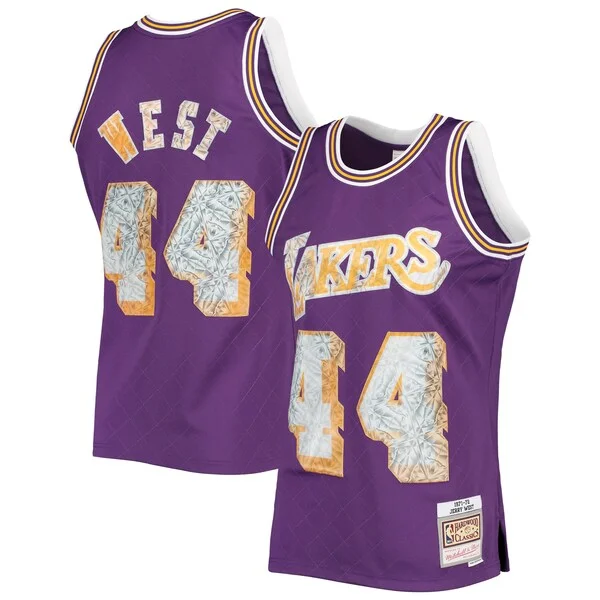 Jerry West LAL Swingman Jersey - classic genuine NBA game-day