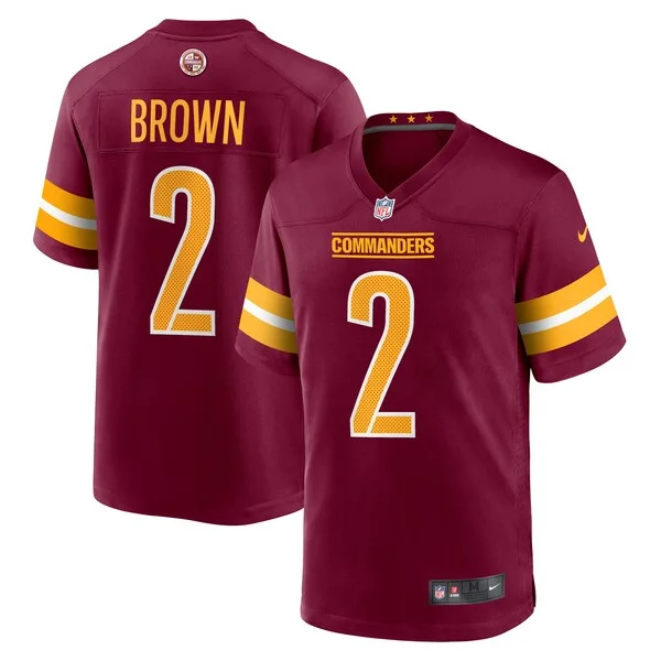 Performance None Game Jersey - Premium Burgundy NFL Fan Jersey | Ga...