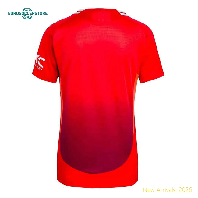 Elegant Womens Man Utd Jersey 2024-2025 Soft-touch Drycell