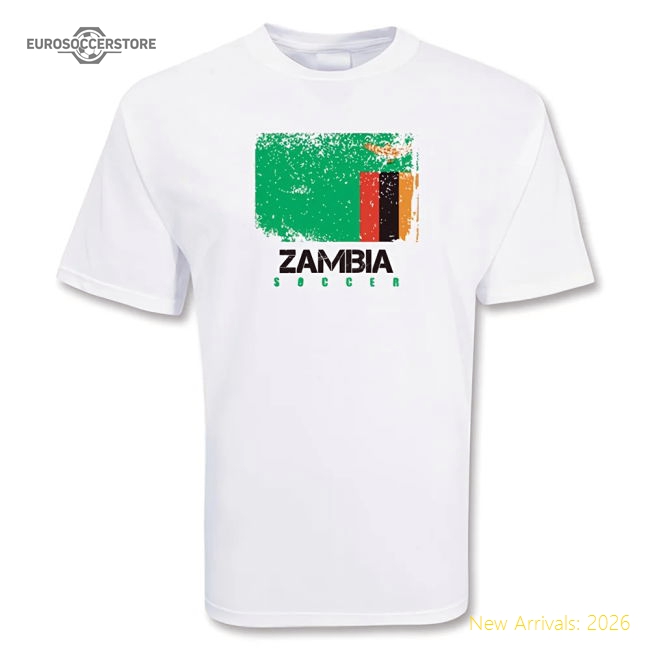 Zambia Soccer T-shirt - Match Quality - Match Quality - World Cup Edition