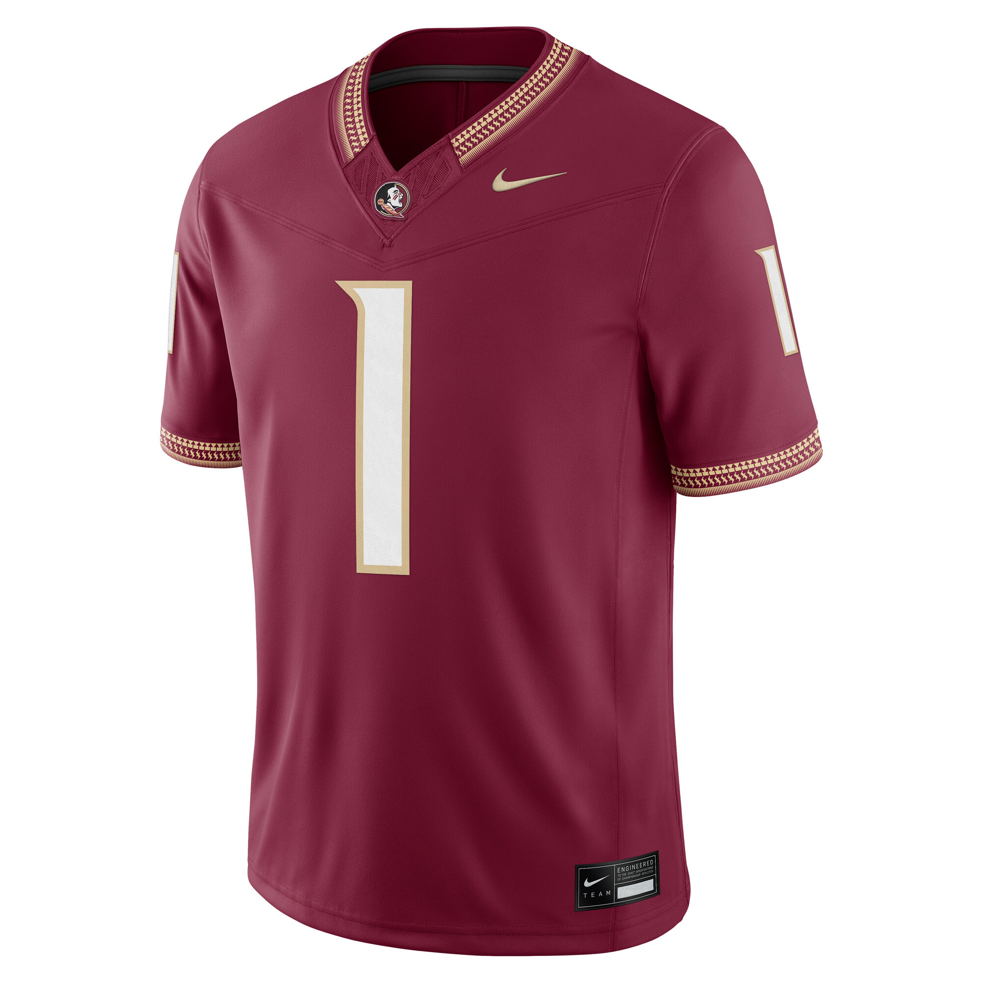 [NJP] Florida State Seminoles Home Vapor F.U.S.E. Stitched Limited Jersey - Garnet