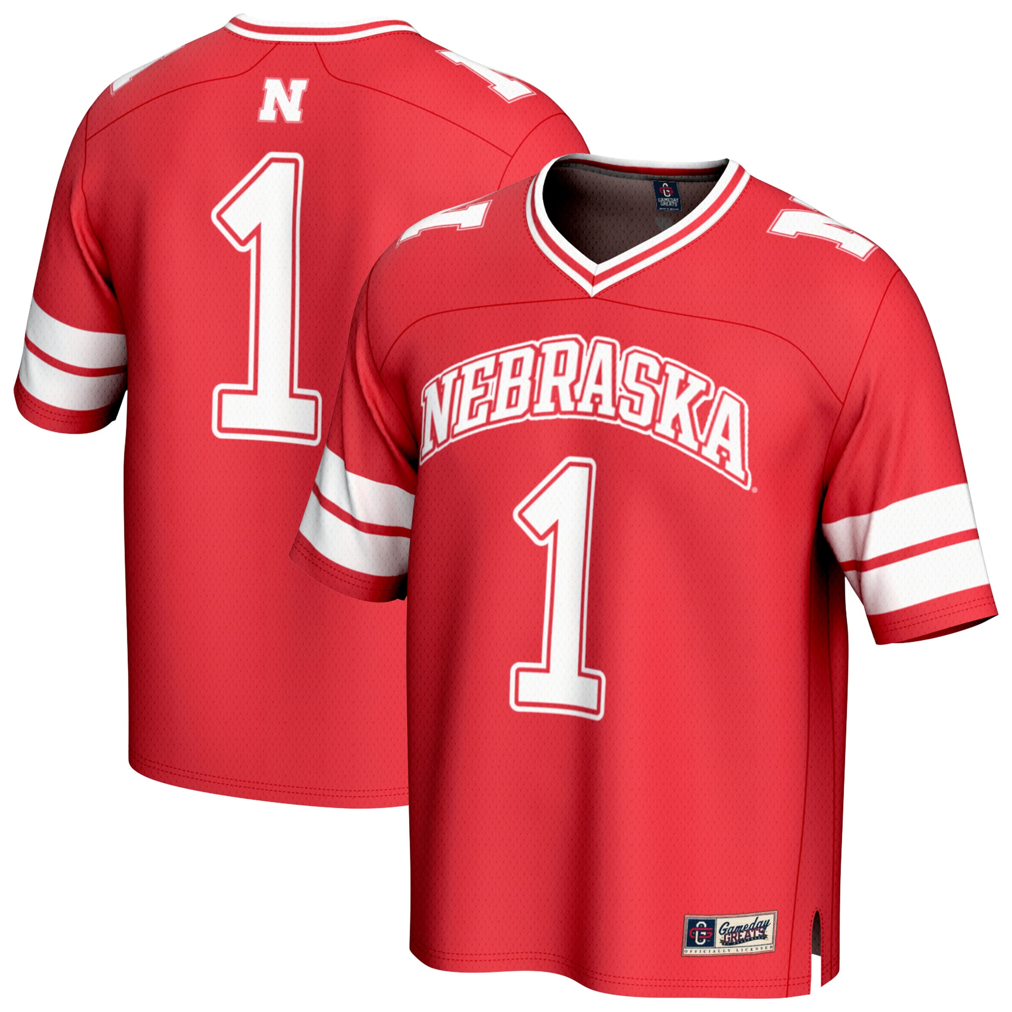 #1 Nebraska Huskers GameDay Greats Lightweight Collegiate Football Fashion 2026 Season Football Jersey - Scarlet