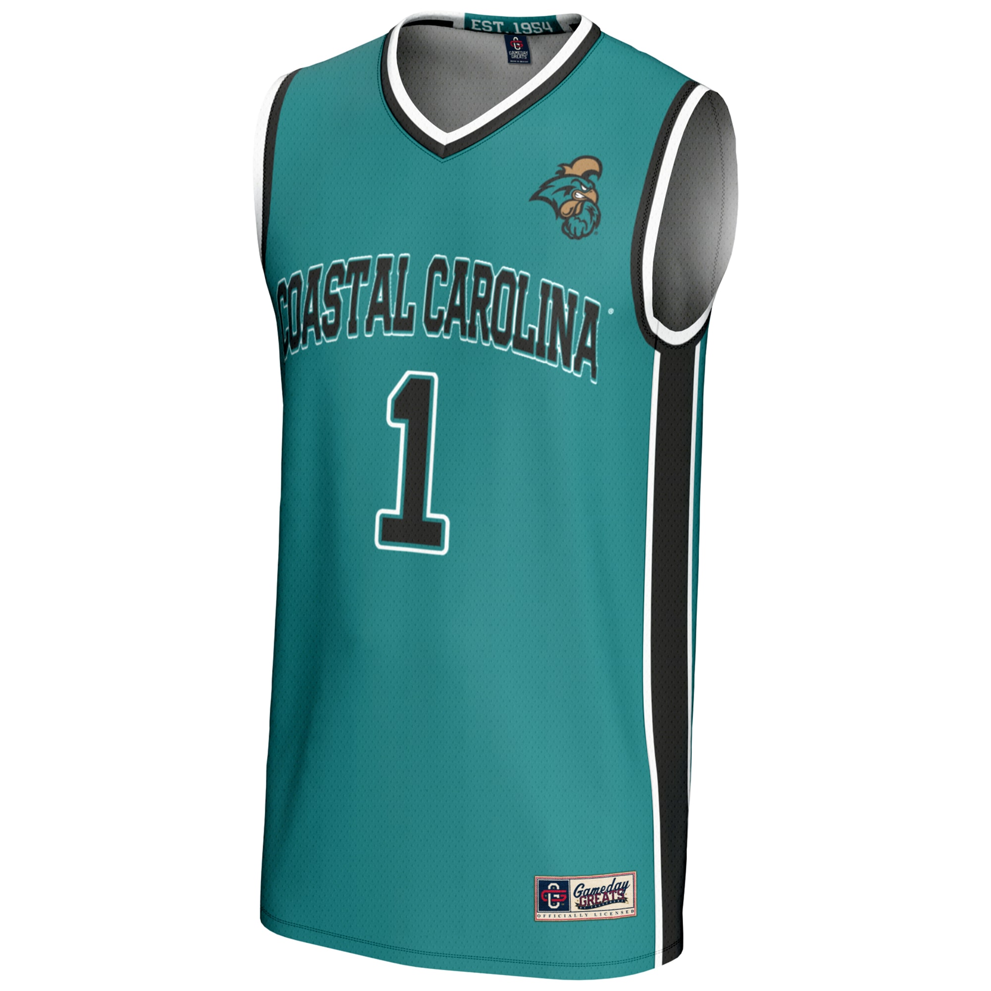 [NJP] Coastal Carolina Chanticleers GameDay Greats Lightweight Basketball Jersey - Light Blue
