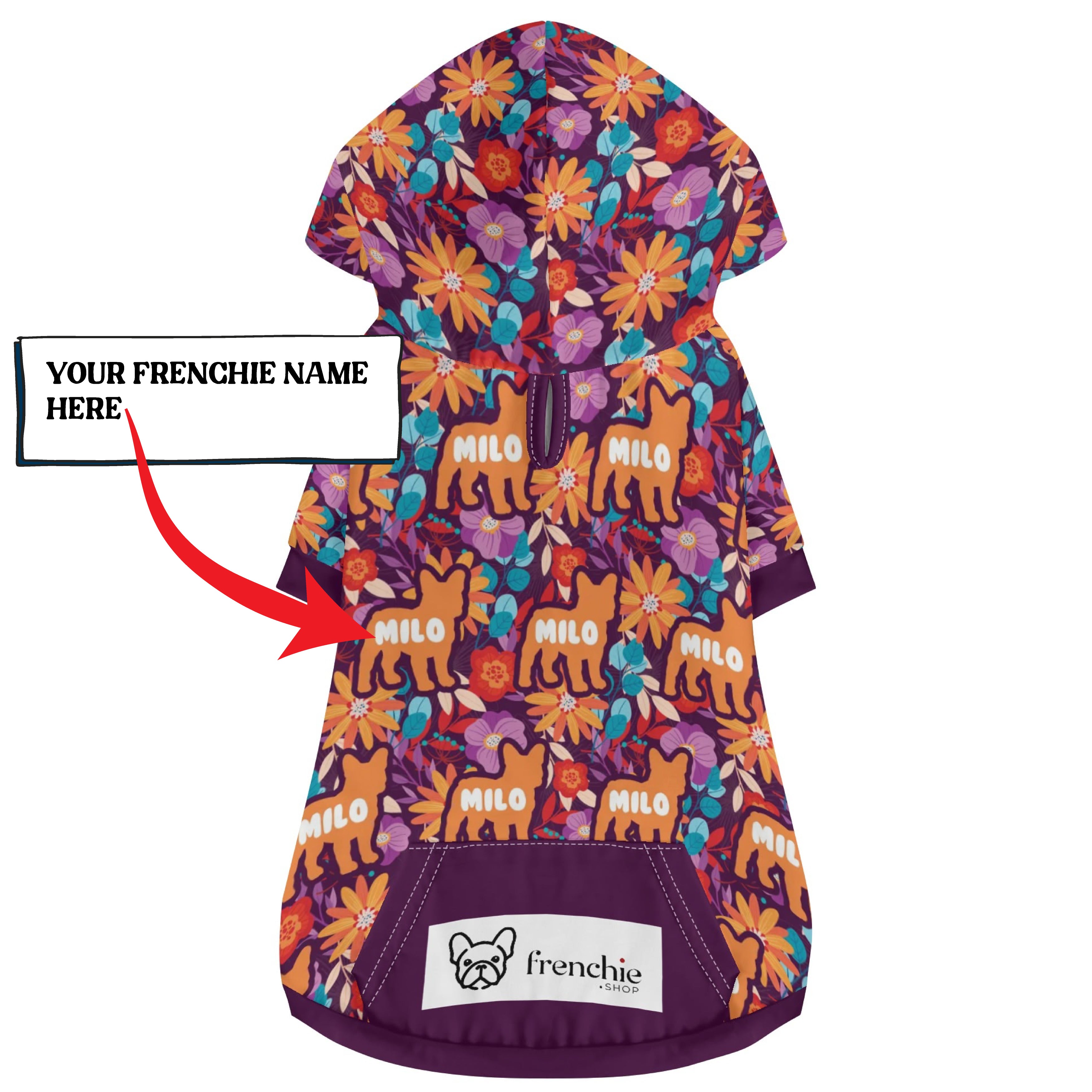 Minimal-Aesthetic Customizable French Bulldog Hoodies With Your Pet’s...