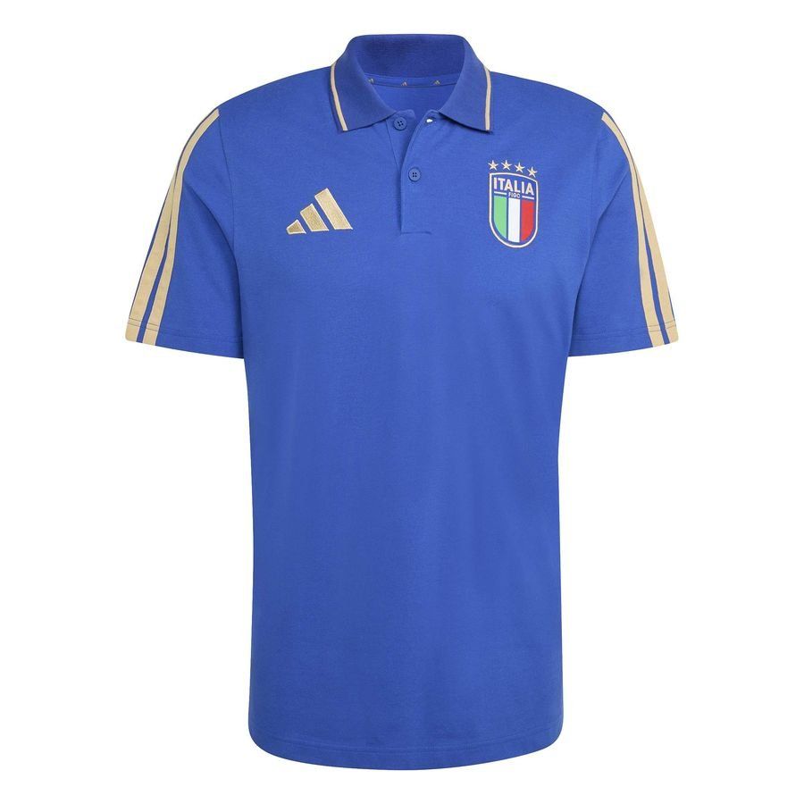 Italy Polo Dna Bold Blue Adidas National Team Wear