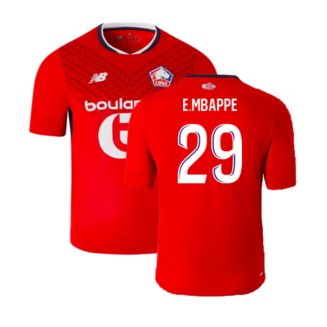 Match Quality Replica Lille Mbappe #29 Updated Design Jersey Dynami...