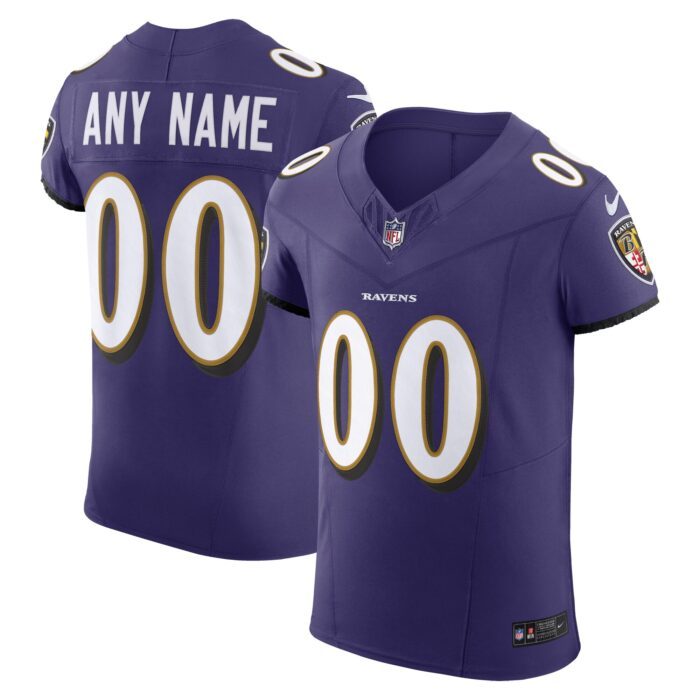 None Men's Record-Breaker BAL Ravens Pro-Level Jersey Football Appar