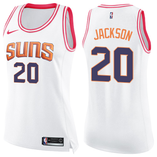 White Nike Phoenix Suns #20 Suns Jersey - Polyester Game Day Wear