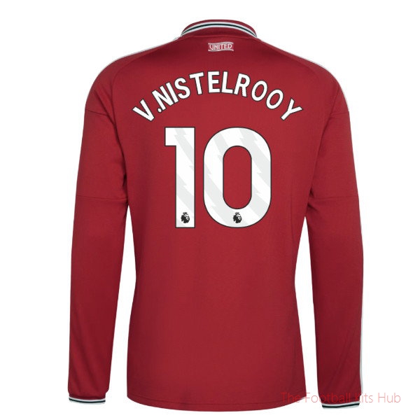 Man Utd 2026-2027 Long Sleeve Home Shirt (V.Nistelrooy 10)