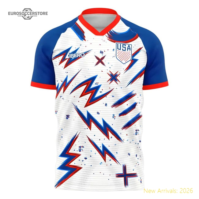2025-2026 USA Pre-Match Concept Shirt Adult Short Sleeve