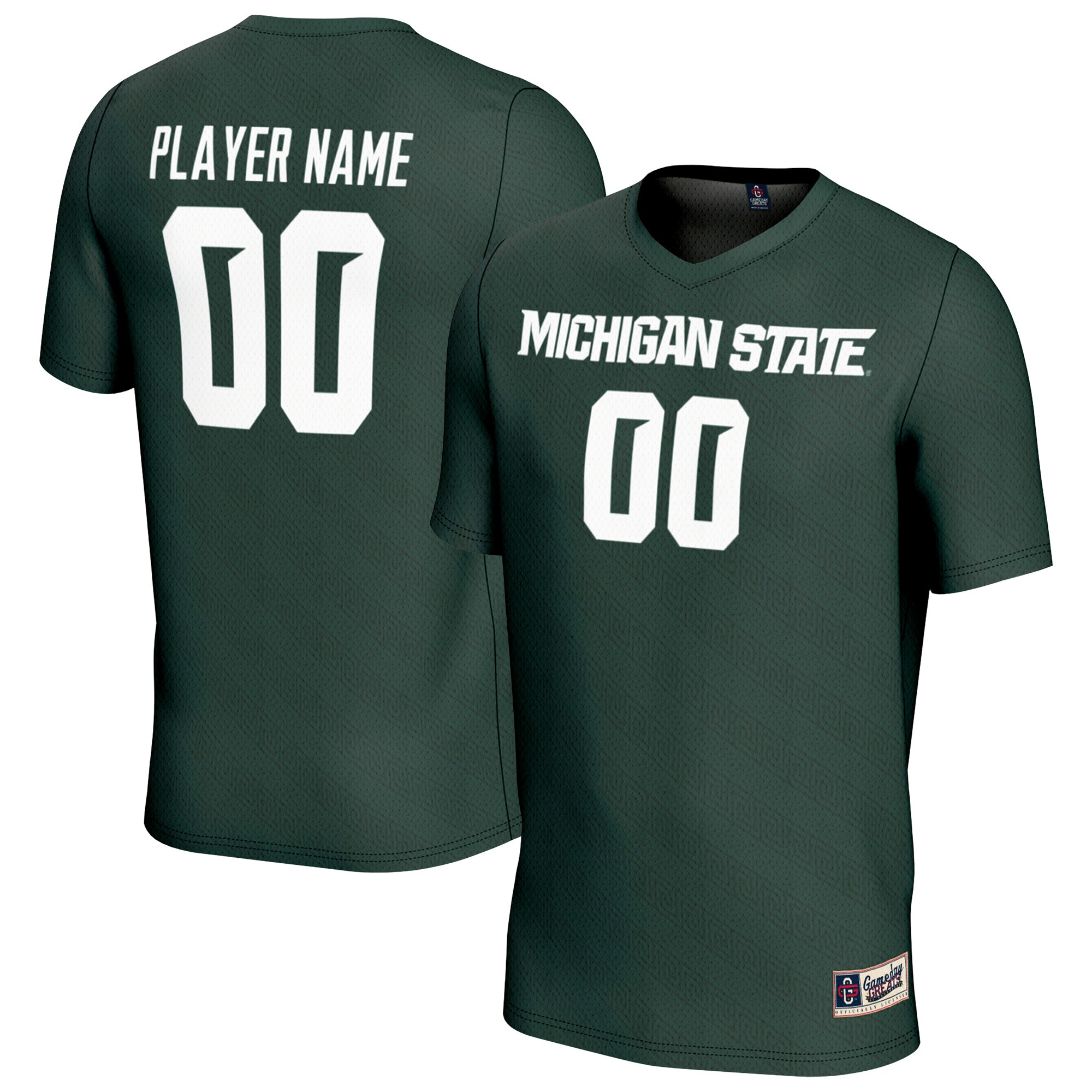 [LK] Michigan State Spartans GameDay Greats Unisex NIL Pick-A-Player Men's Soccer Jersey - Green