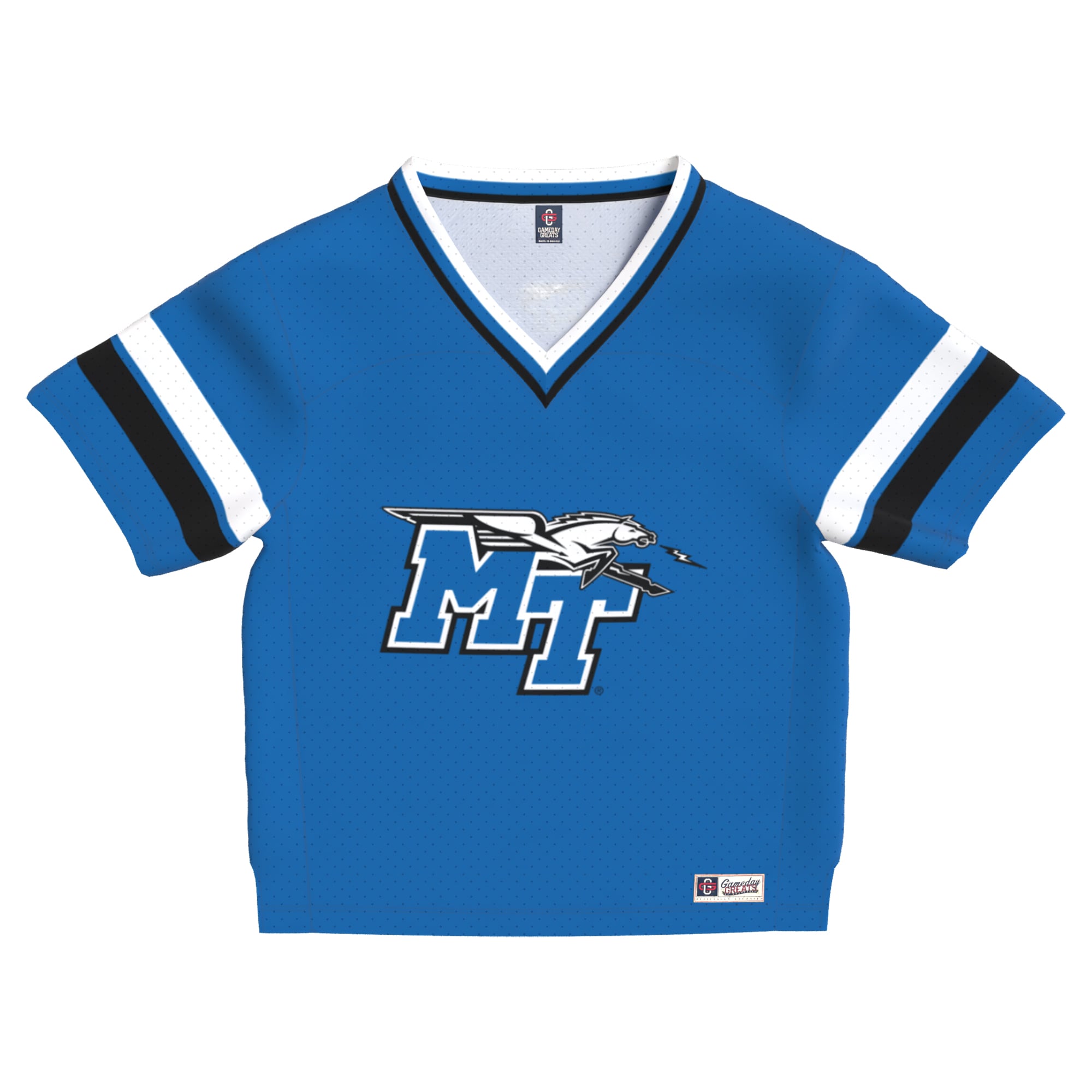 Toddler Royal MTSU Blue Raiders Lightweight Collegiate Football Fashion Jersey