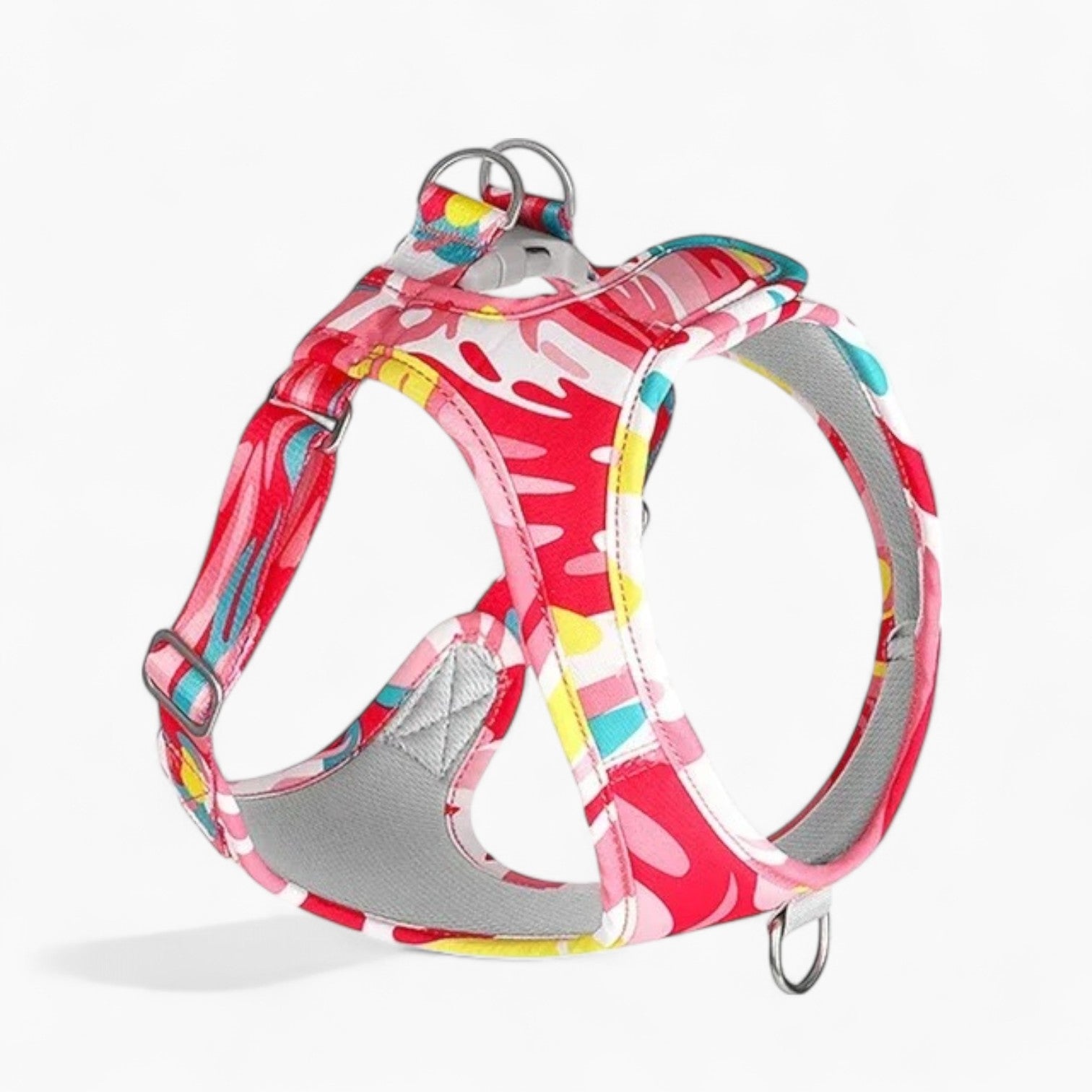 BulliWear French Bulldog Harness – Colorful No-Pull Dog Vest with Leash