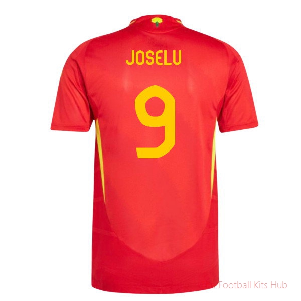 2024-2025 Spain Authentic Home Shirt (Joselu 9)