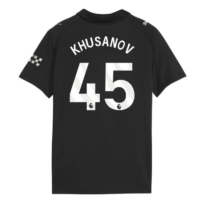 High-Quality 2025-2026 Away Rare Khusanov 45 - Adults Authentic J#664