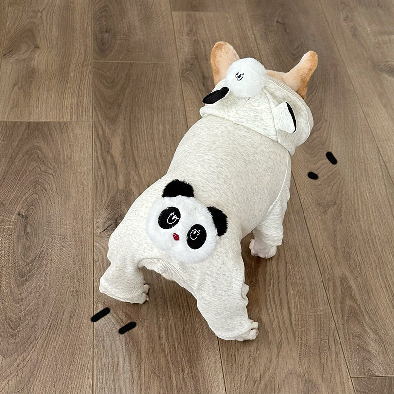 Street-Ready Furrbao Frenchie Panda Onesie Costume – Four-legged Cute...