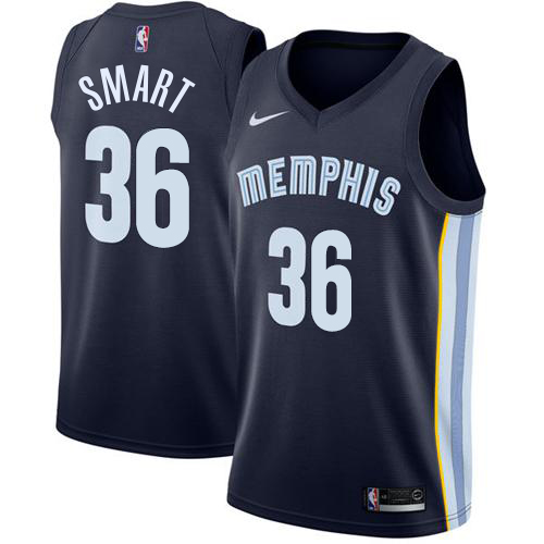 Nike Blue Nike Grizzlies #36 Jersey - Great Value NBA Fan Apparel