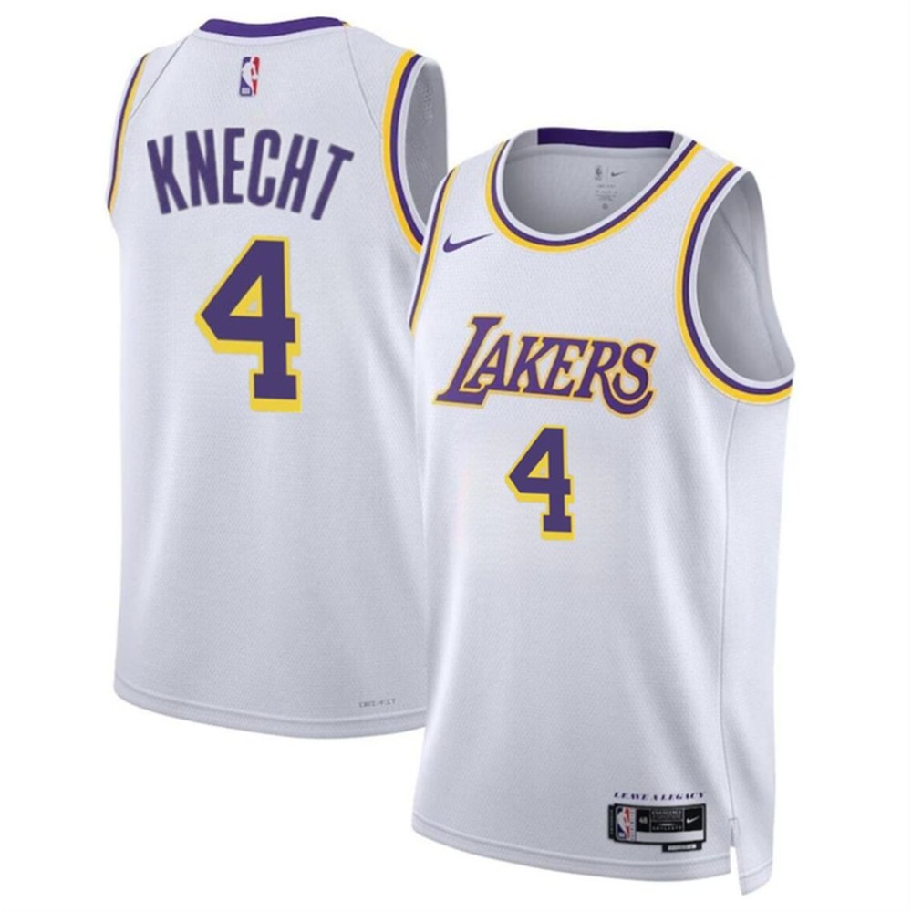 Durable Los Angeles Lakers 4 White Jersey - Must-Have Jersey