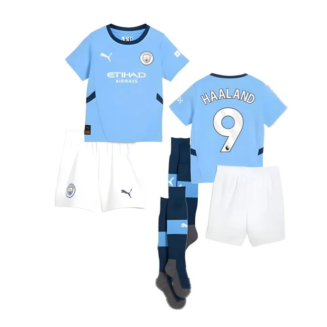 soccer jersey 2024-2025 Man City Home Mini Kit (Haaland 9)