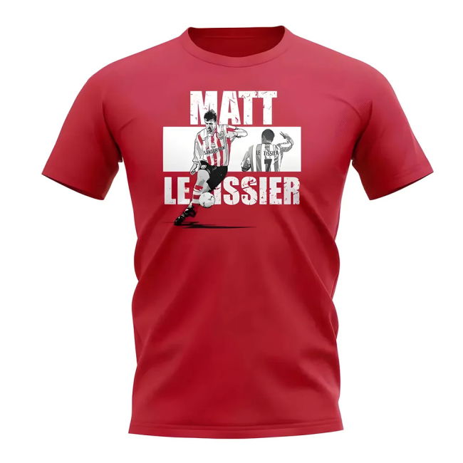 Matt Le Tissier Player Collage T-Shirt (Red) | Modern Fit | Match Day