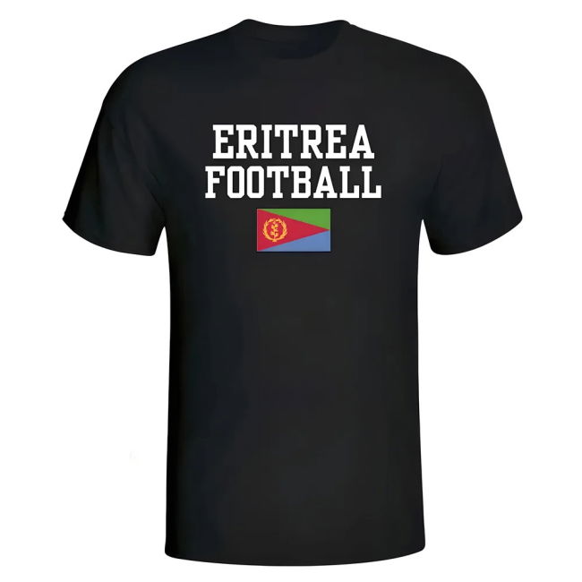 World-Class Eritrea Football T-Shirt - Black Top-Tier Elite
