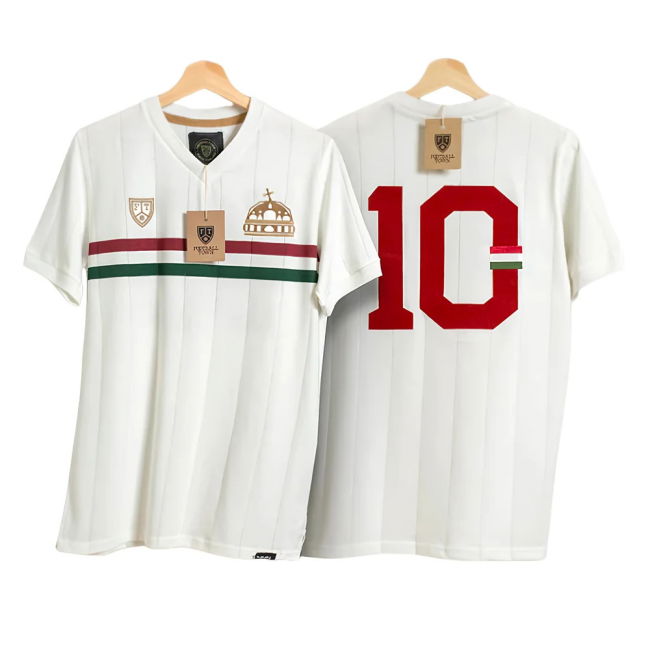 Hungary Away Tribute Öcsi Puskas Retro Shirt Euro Authentic