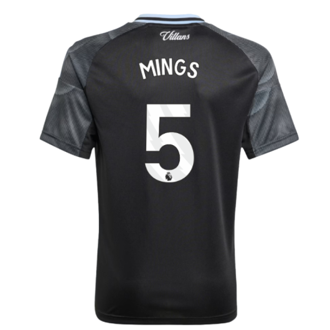Football Aston Villa Away Shirt Kids Mings #5 Elite Performance Of...