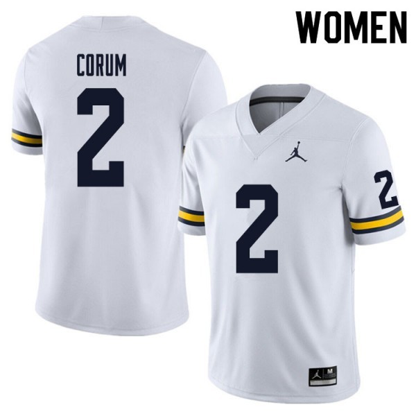Mw White #2 Jordan Women White Authentic Game Jersey Game Day