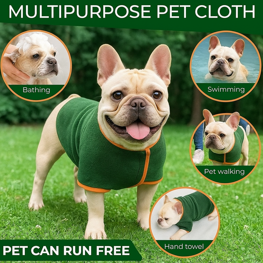 Towel – Quick-dry Adjustable Dog Microfiber Beach Towel Summer Wear