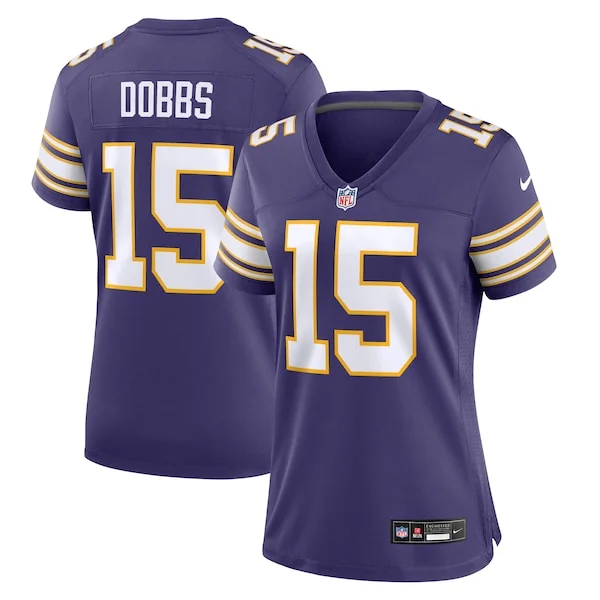 None Joshua Dobbs Game Jersey - Purple | NFL Player Jersey | NFL Footb