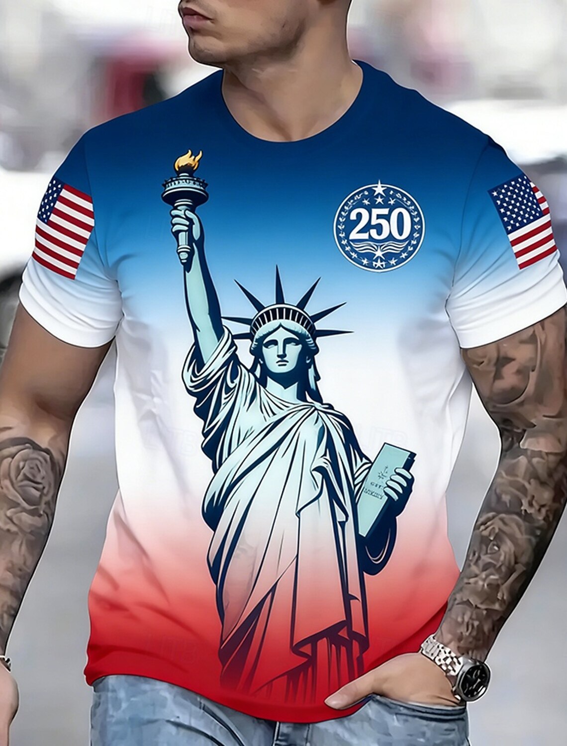Independence Day Men's American US Flag Patriotic Fireworks Shirt Summer Shirt Button Up Shirt Short Sleeve Fashion Casual Holiday Summer Spring Turndown 3D Print Collared