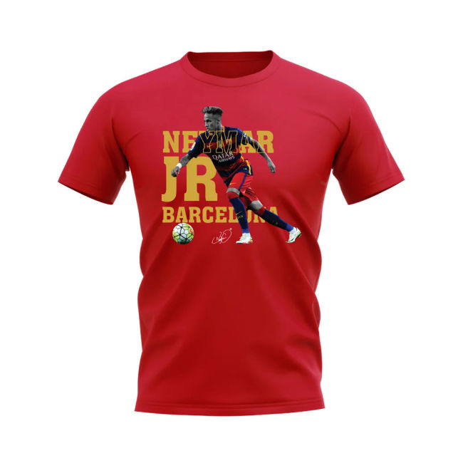 Neymar Barcelona Player Tee (Red) Jersey - Authentic - Game- Supporter