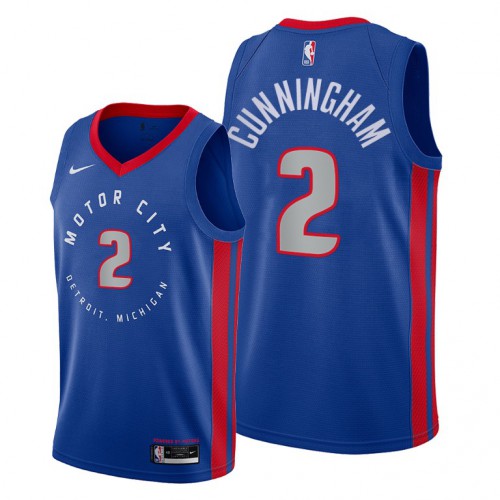 DET Blue D. Pistons #2 NBA Jersey Game Day Wear Game Day Wear
