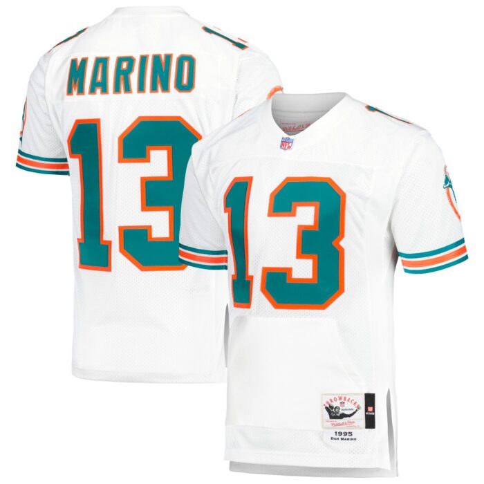 None Men's Team Captain MIA Dolphins Great Value Jersey for NFL Fans