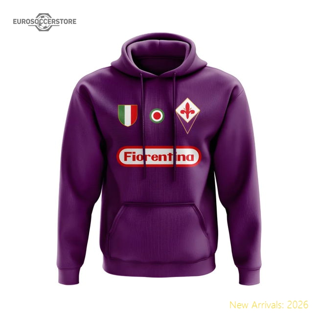 Retro Fiorentina Hoody (Purple) Serie A Football Wear In Multiple Sizes