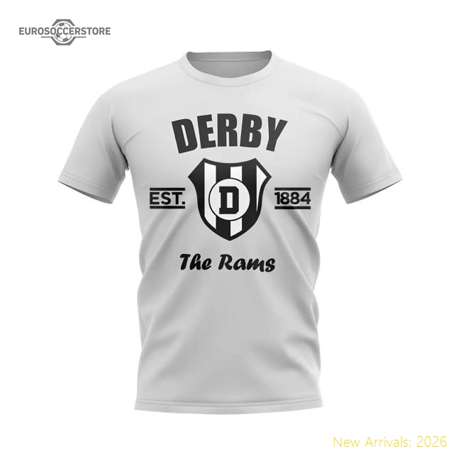 Derby Established Football T-shirt (white) - Authentic Design