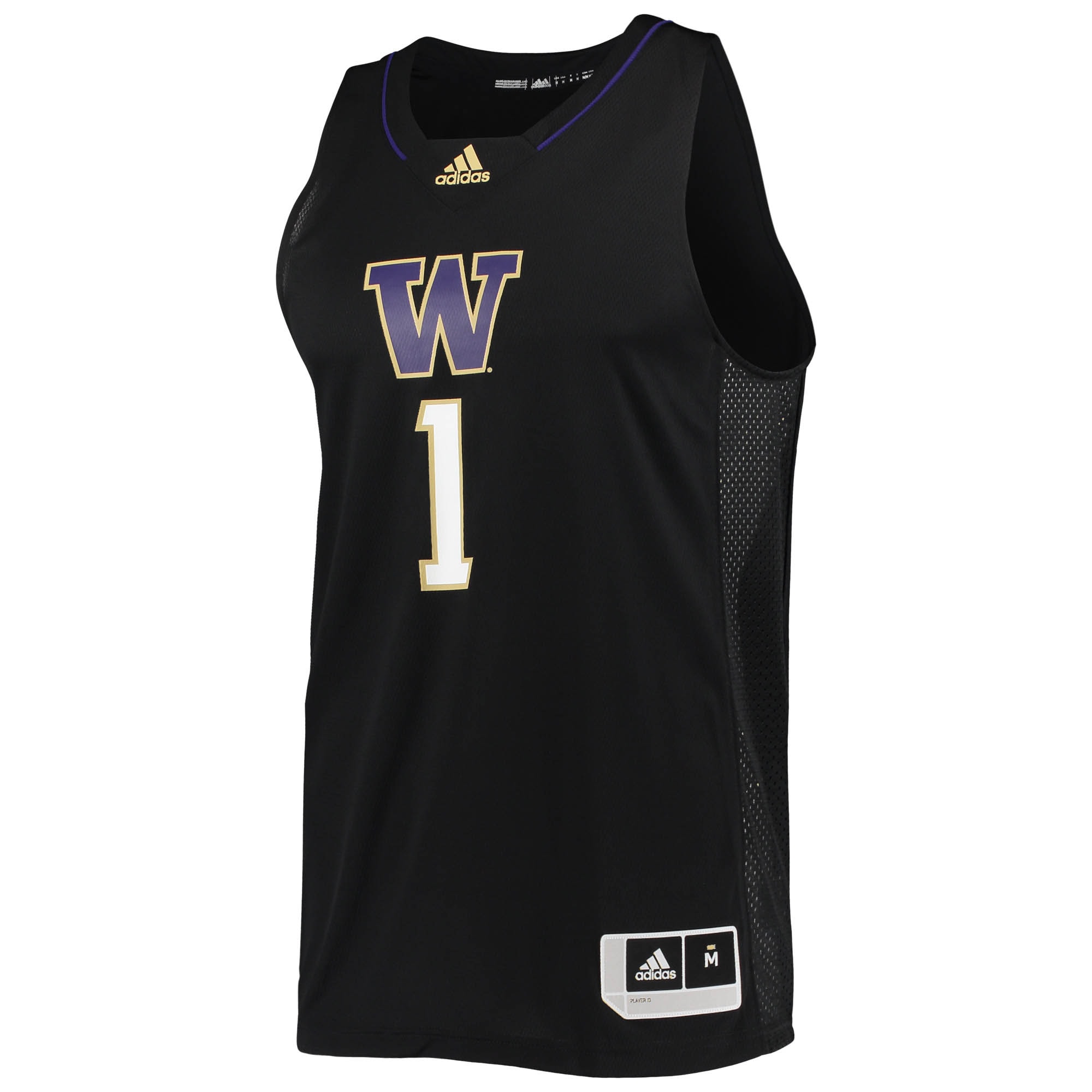 [NJP] Washington Huskies Swingman Basketball Jersey - Black