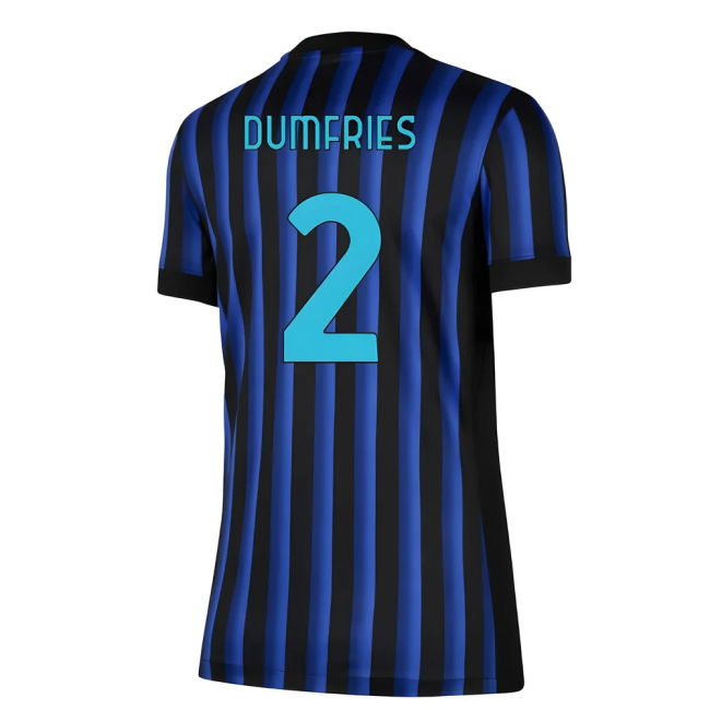 Professional Grade Inter Inter Milan Home Shirt Womens Dumfries #2...
