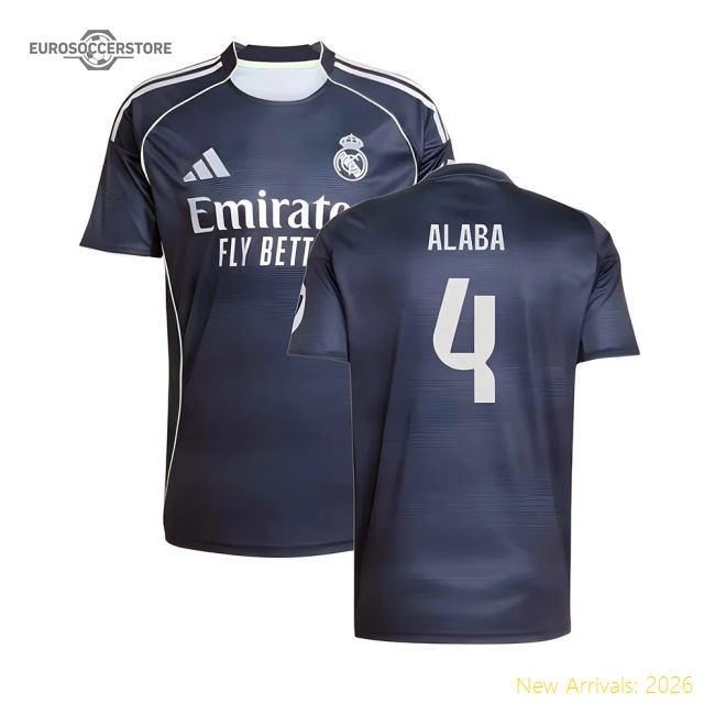 2025-2026 Real Madrid Road Jersey (alaba 4) - Collectors Item
