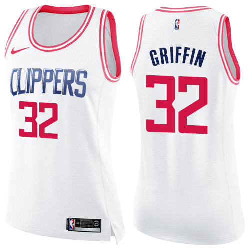 White Nike Angeles Clippers #32 Clippers Jersey - Quick-Dry Quality